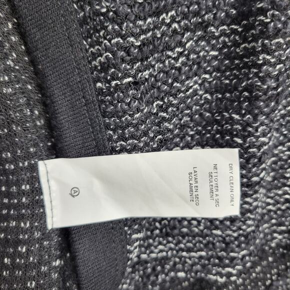 Red 23 Longline Cardigan Sweater Leather Sleeve Contrast Black Made USA Women M - Picture 12 of 16